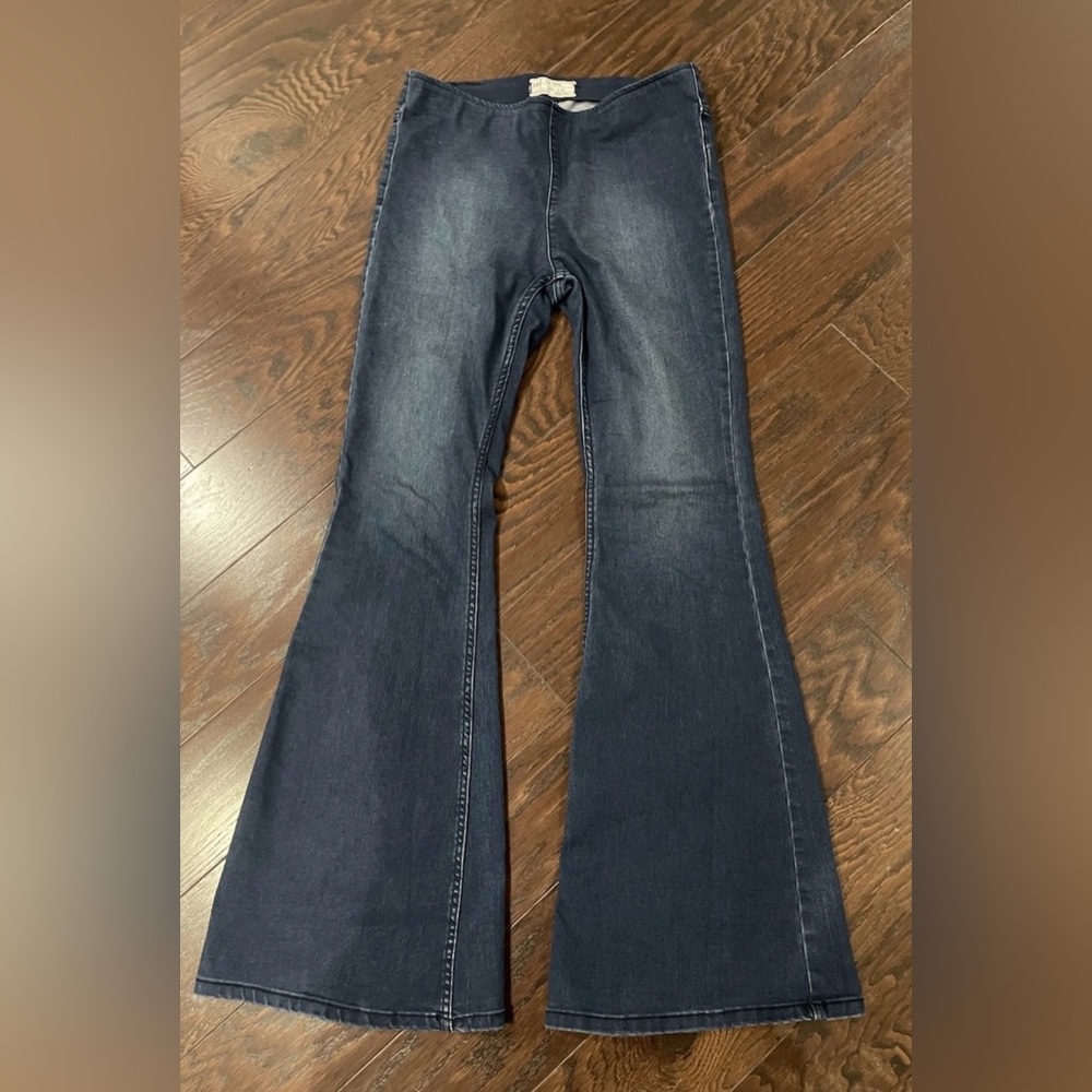 We The Free/Free People Penny Pull On Flair Jeans size 30 Boho Coastal Cowgirl - Picture 2 of 16